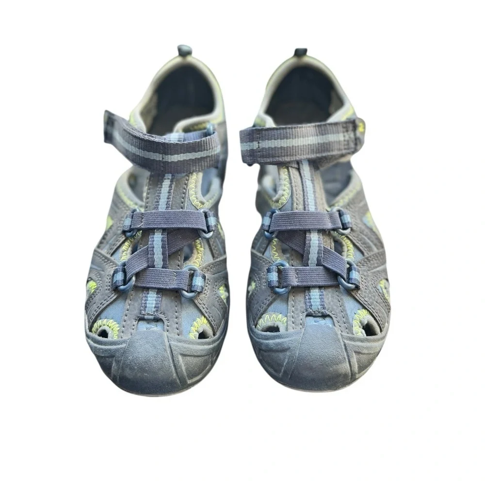Merrell Hydro Gray Green Youth Sandals | Size 1Y | Outdoor Water Hiking Shoes